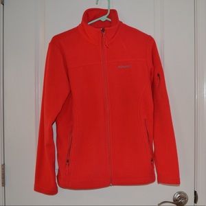 Columbia red fleece jacket women's size small